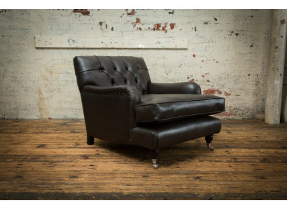 Chesterfield Design Divano Poltrona Divano Imbottito Lusso Tessuto Divani 1 Posto #299