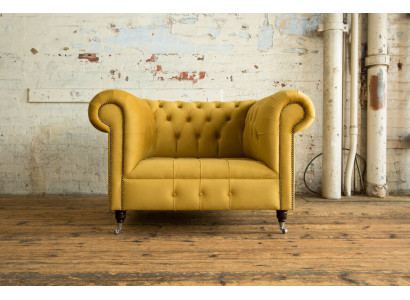 Divano Chesterfield design poltrona divano imbottita in tessuto di lusso divani 1 posto #376