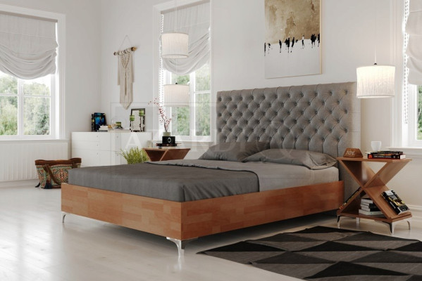 Letto Imbottitura Design Lusso Matrimoniale Hotel Letti Matrimoniali Camera da Letto in Pelle 160x200cm.