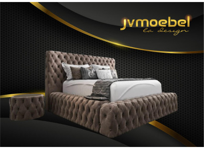 Letto 2x Comodino 3 pezzi. Set da camera da letto Moderno di Design di lusso Nuovi letti