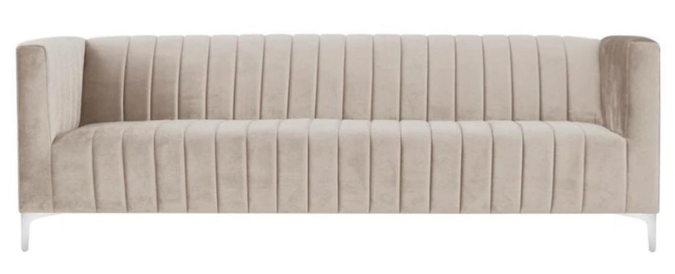 Beige divano a tre posti in stoffa design per il soggiorno divani imbottiti divani in tessuto sofà