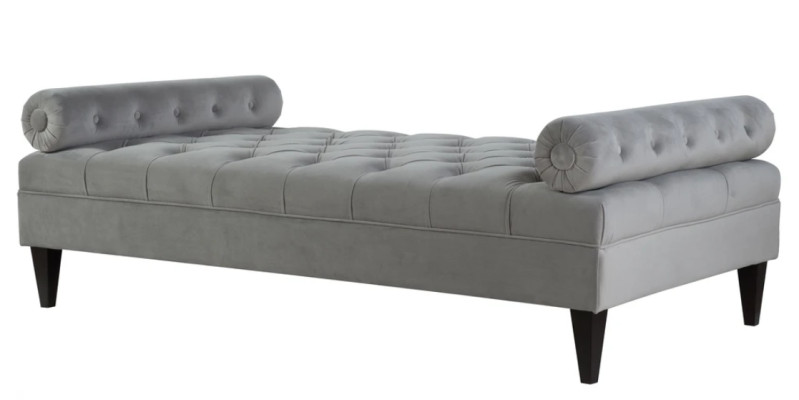 Chaiselongue Divano di design moderno Letto Mobili Nuovo Soggiorno Tessuto Chesterfield