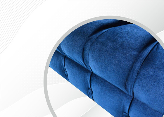 Chesterfield poltrona in tessuto blu Mobili creativi Nuovo lusso moderno soggiorno