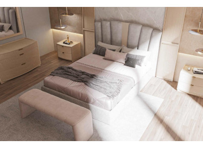 sgabello imbottito design tessile relax lusso divano panca stoffa moderna