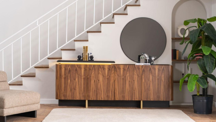 Mobiletto credenza credenza credenza in legno marrone mobiletto mobili