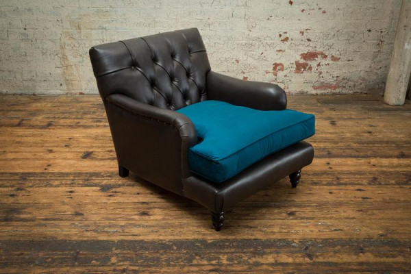 Divano Chesterfield in pelle, divano imbottito design a 2 posti, nuovi divani tessili.