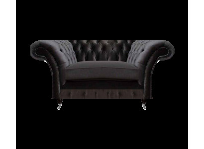 Chesterfield poltrona imbottita nera sedile di lusso Moderna poltrona per una persona