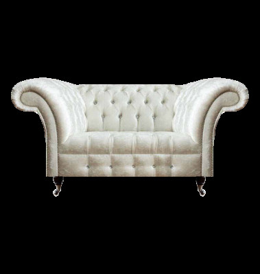 Chesterfield divano soggiorno designer bianco divano due posti.
