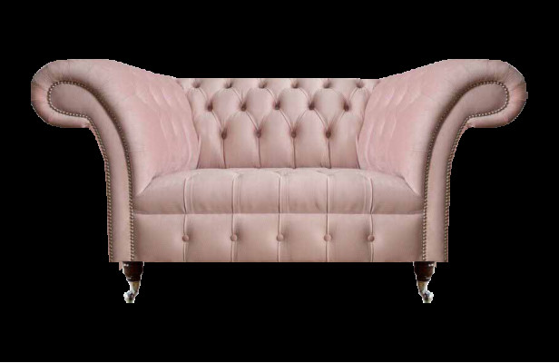 Chesterfield Rosa Divano a due posti Soggiorno Mobili imbottiti di lusso Divano