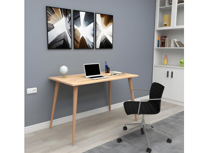 Tavolo in legno beige Tavolo Loft Designer Scrivanie eleganti Mobili di lusso