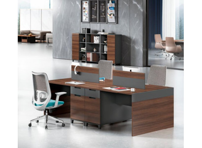 Tavolo da lavoro marrone Mobili per ufficio di lusso Mobili in legno di design Tavoli di pregio