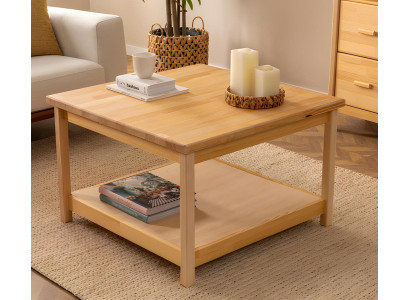 Tavolino moderno in legno beige per soggiorno, tavolino da caffè in stile designer.   Tavolino moderno in legno beige per soggiorno, tavolino da caffè in stile designer.  