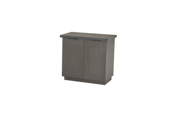 Set da ufficio 2 pezzi scrivania credenza marrone grigio moderna bicolore  Set da ufficio 2 pezzi scrittoio credenza marrone grigio moderno bicolore
