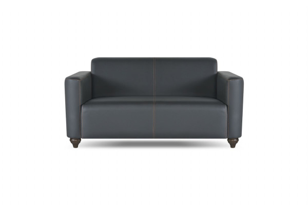 Arbeitszimmer-Set 4 pezzi 2x divano a 2 posti con 2 poltrone colore nero per il soggiorno