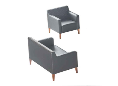 Set da ufficio 2 pezzi nero poltrona a 2 posti monocolore soggiorno  Set da ufficio 2 pezzi nero, divano a 2 posti monocolore per il soggiorno.