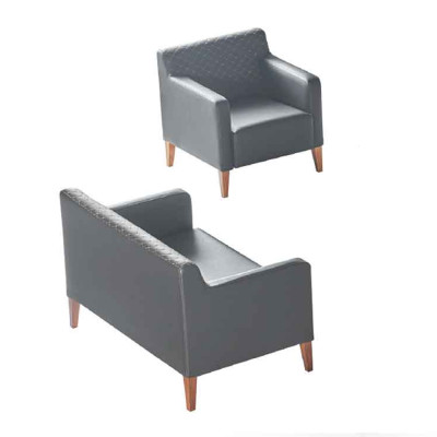 Set da ufficio 2 pezzi nero poltrona a 2 posti monocolore soggiorno  Set da ufficio 2 pezzi nero, divano a 2 posti monocolore per il soggiorno.