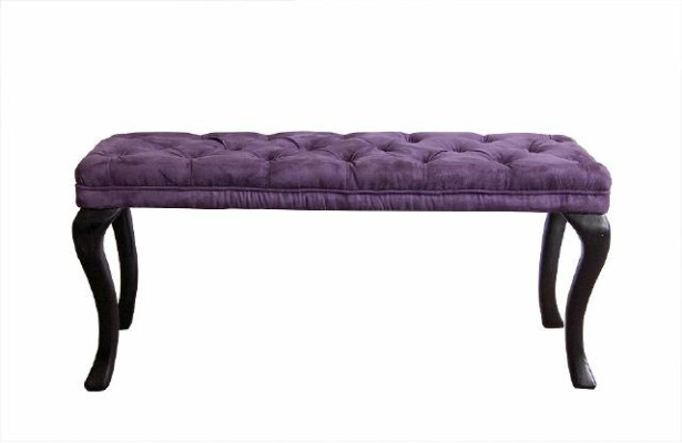 Chaise longue Chesterfield Liege Sitz Hocker in pelle tessile 50x50x45 / 120x40x45
