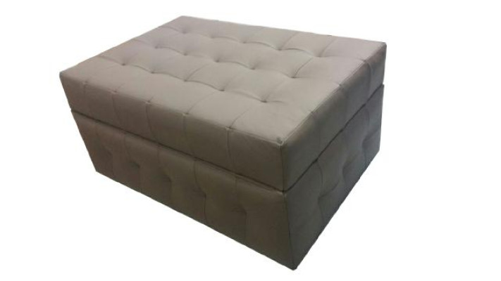 Chesterfield poggiapiedi sgabello pouf pouf poggiapiedi imbottito in pelle tessuto
