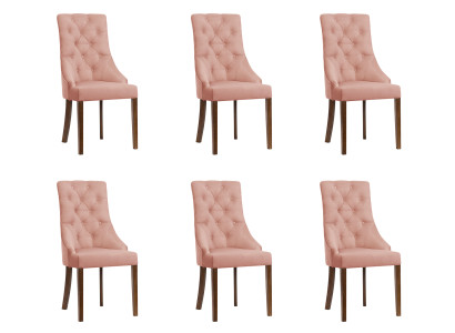 6 sedie Chesterfield da salotto club imbottite.