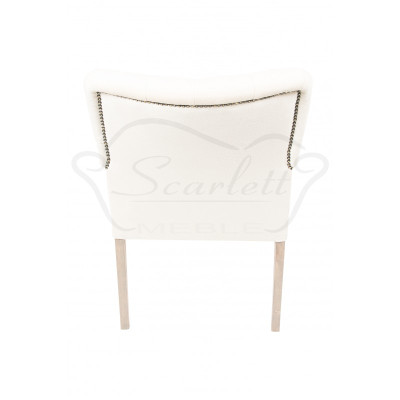 Bianco Chesterfield Set di sedie da pranzo gruppo di sedie x4 Poltrone Poltrone