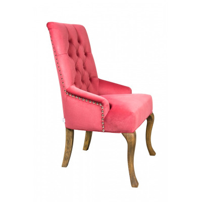 Sedia Chesterfield rossa x6 gruppo di sedie da designer in pelle.