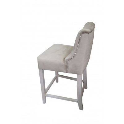 Taupe Chesterfield Sgabello da Bar, Design Sgabelli da Bar, set di 6 sedie.