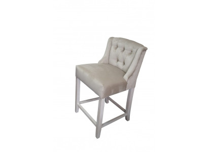 Beige sgabello da bar sedia da bar 10 pezzi Tessuto Design Sgabelli Chesterfield Impilati