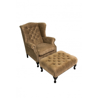 Sgabello Panchina Bancone Poggiapiedi Panchina Pouf Chesterfield