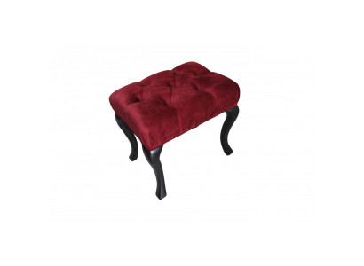 Poggiapiedi Roma design di lusso Pouf imbottito Sedile Tessuto Relax Divano supplementare Nuovo