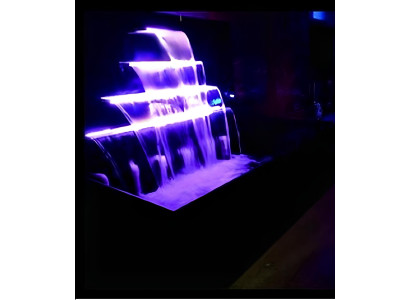Cascata Piscina Fontana Acciaio inossidabile Giochi d'acqua Piscina decorativa