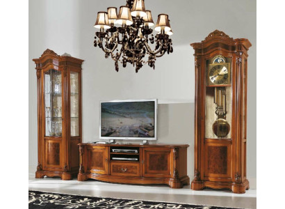 Soggiorno vetrina rtv parete attrezzata mobili design tv Art déco set vetrine armadio.