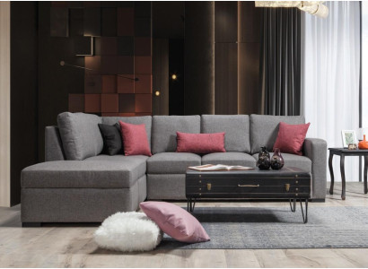 Soggiorno mobili imbottiti di lusso divano angolare a L design moderno divano.