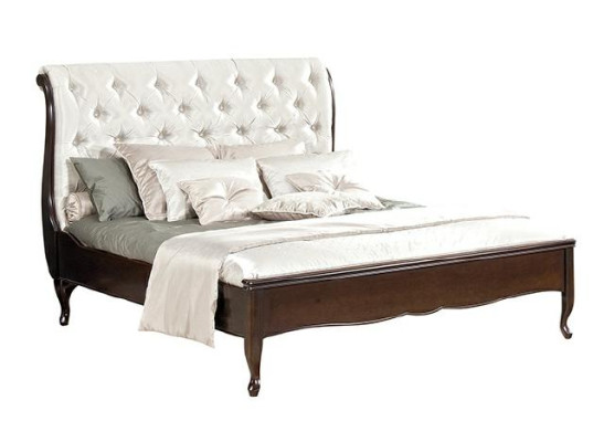 Chesterfield Bed Letto Matrimoniale Letto MataselLe Italienische Mobel Legno Tessuto Pelle