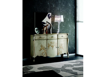 Mobili di design in stile barocco, comò di lusso in legno italiano.