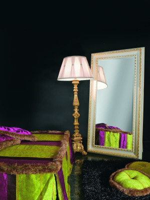 Specchio da parete classico con cornice in legno Arredamento per specchi in stile barocco rococò Cornice in vetro da appendere nuovo