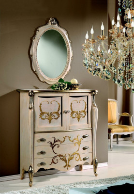 Design barocco credenza camera da letto soggiorno cassettiera credenza in legno