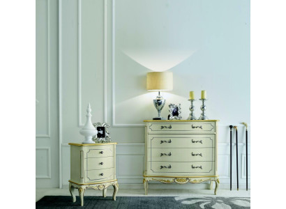 Design Mobili Stile Classico di Lusso xxl Comò Bianco Legno di Lusso Italiano