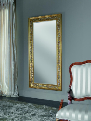 Specchio specchio Barocco Rococò Ingressi Soggiorno Bagno Legno Vetro Design SP 6420