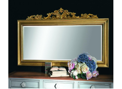 Cornice in legno specchio grande specchio da parete lusso design classico barocco rococò in legno