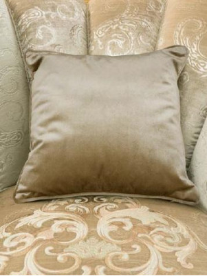 Divano design tre posti Divano Imbottito divani 3 posti Mobili Beige Tessuto