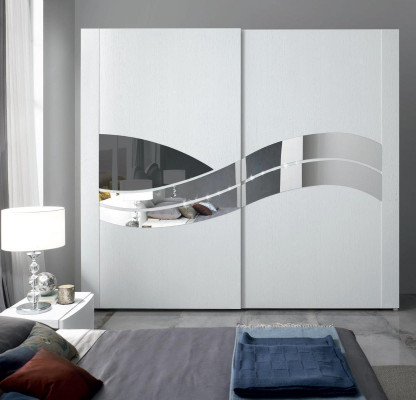 Armadio in legno design a ante scorrevoli di lusso in legno moderno mobili in legno massiccio