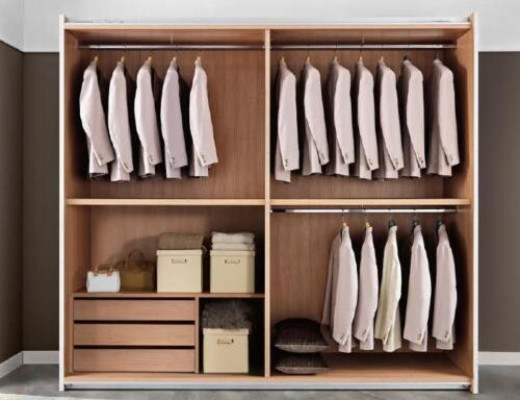 Armadio a anta scorrevole in legno per armadio da camera da letto guardaroba.