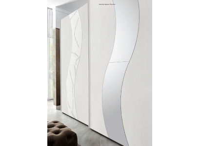 Armadio con ante scorrevoli armadio da camera da letto Armadi in legno Design moderno