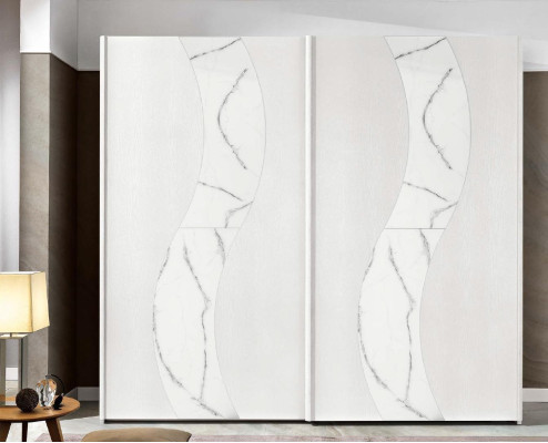 Armadio guardaroba con ante scorrevoli Armadio da camera in legno Design moderno