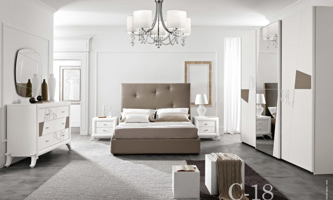 Armadio Guardaroba di lusso con ante scorrevoli di design Armadi Abiti Legno Mobili Nuovo