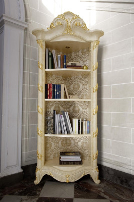 Armadio classico, libreria in legno, nuovo scaffale per libri, vetrina, vetrina libreria.