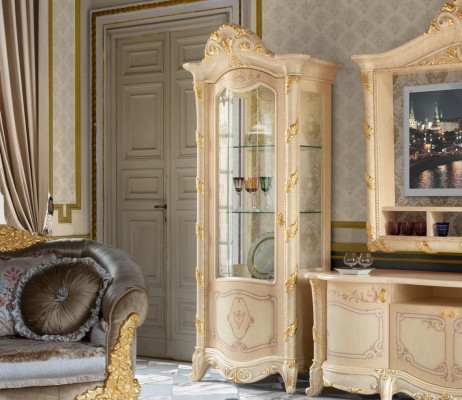 Armadi Credenze Mobili italiani in legno Vetrina Armadio Vetrine Soggiorno