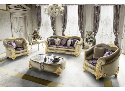 1 poltrona monoposto design Art déco poltrona imbottita club Nuovo relax tessuto tessile lounge