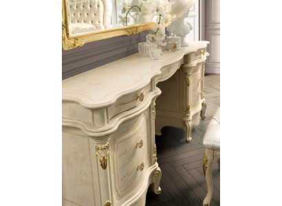 Tavolo trucco cassettiera toeletta tavolo da trucco con specchio scaffali console Nuovo