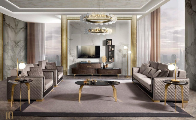 Divano 2 posti Design moderno Tessuto imbottito Divani Sedie Mobili da soggiorno Grigio.